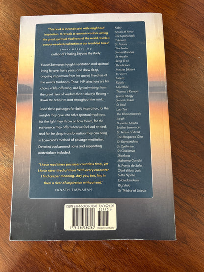 God makes the rivers to flow: an anthology of the world’s sacred poetry & prose. Eknath Easwaran. 2009.