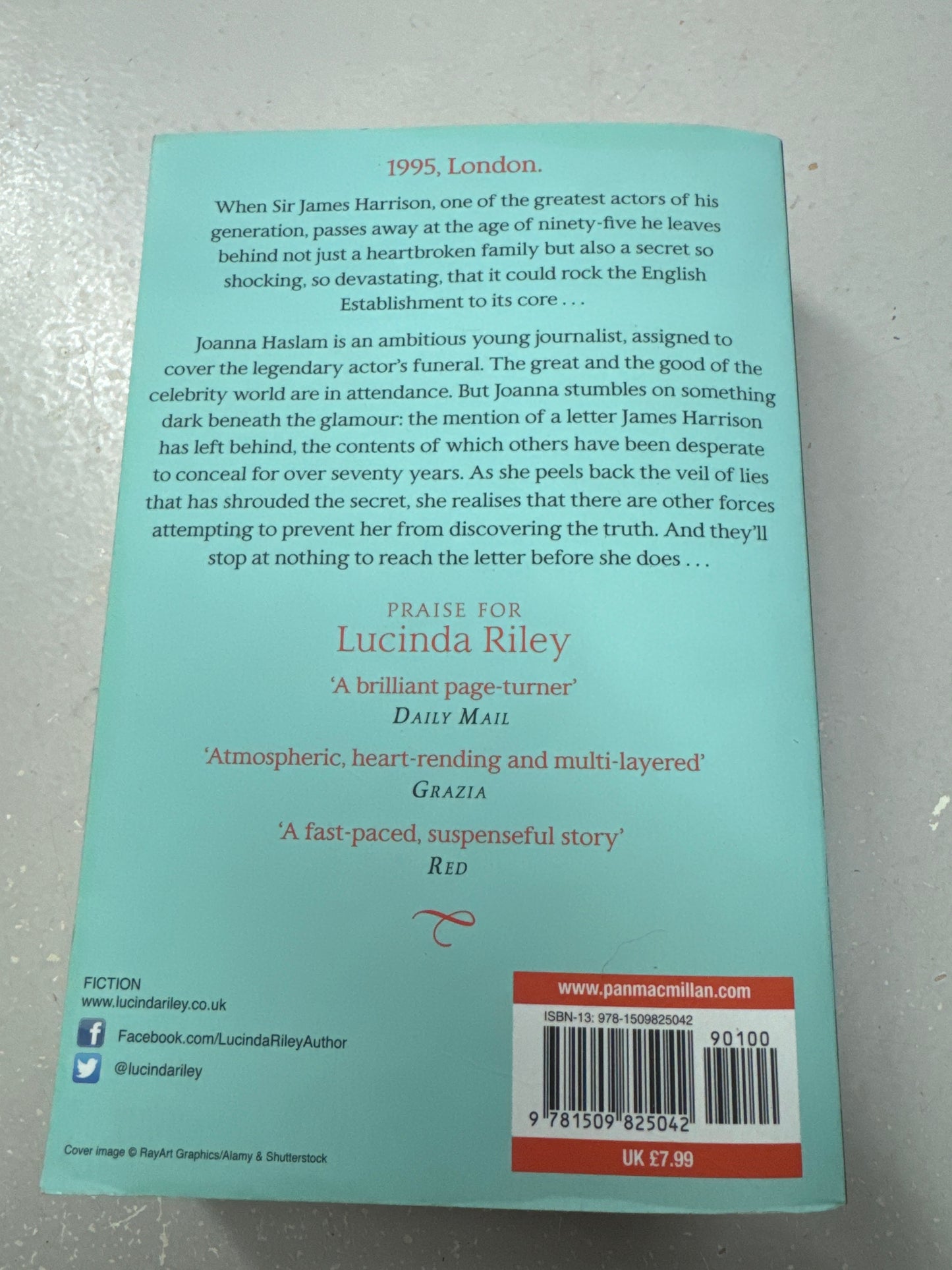 Love letter. Lucinda Riley. 2018.