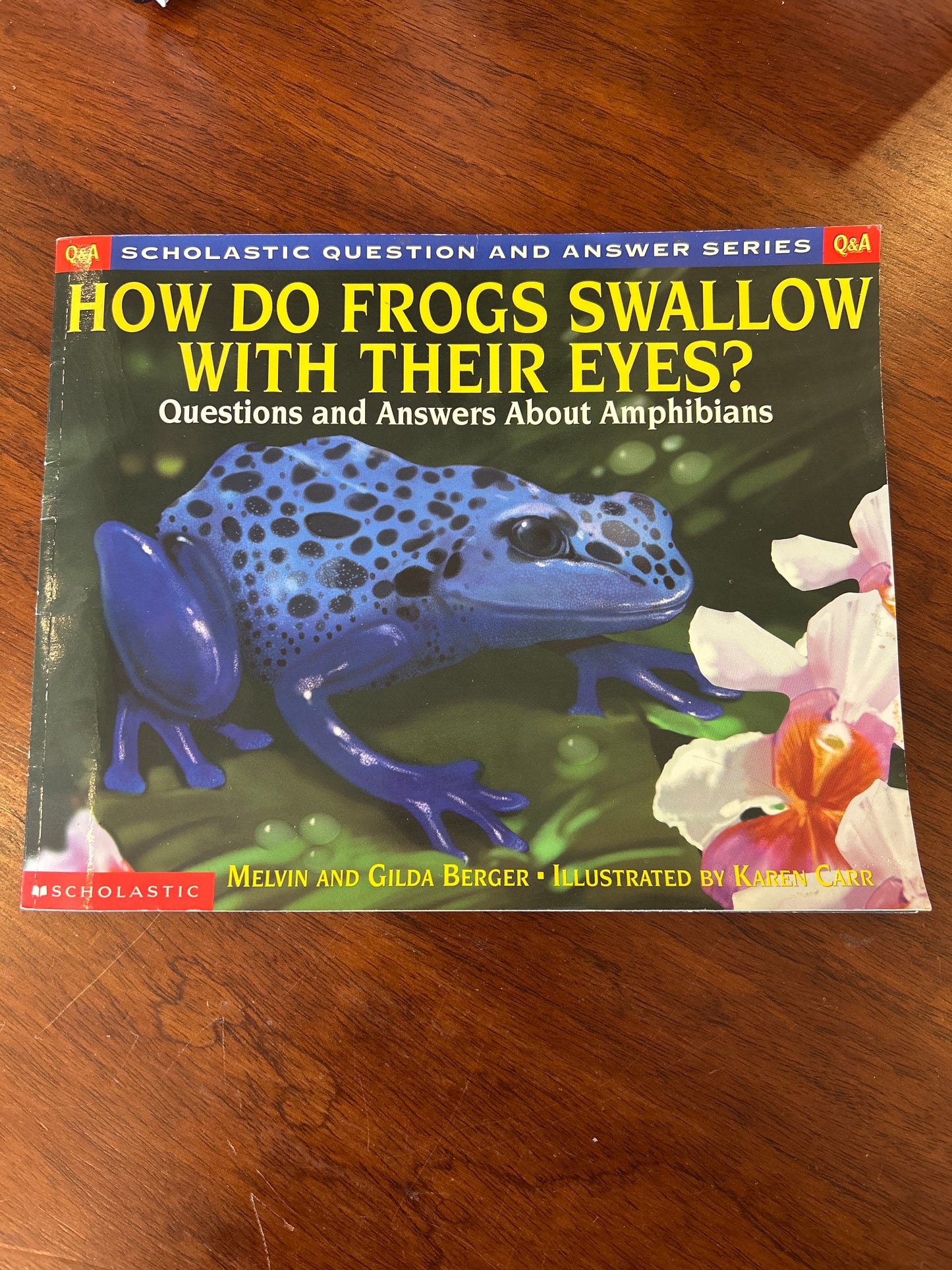 How do frogs swallow with their eyes?: questions and answers about amphibians. Melvin and Gilda Berger. 2002.