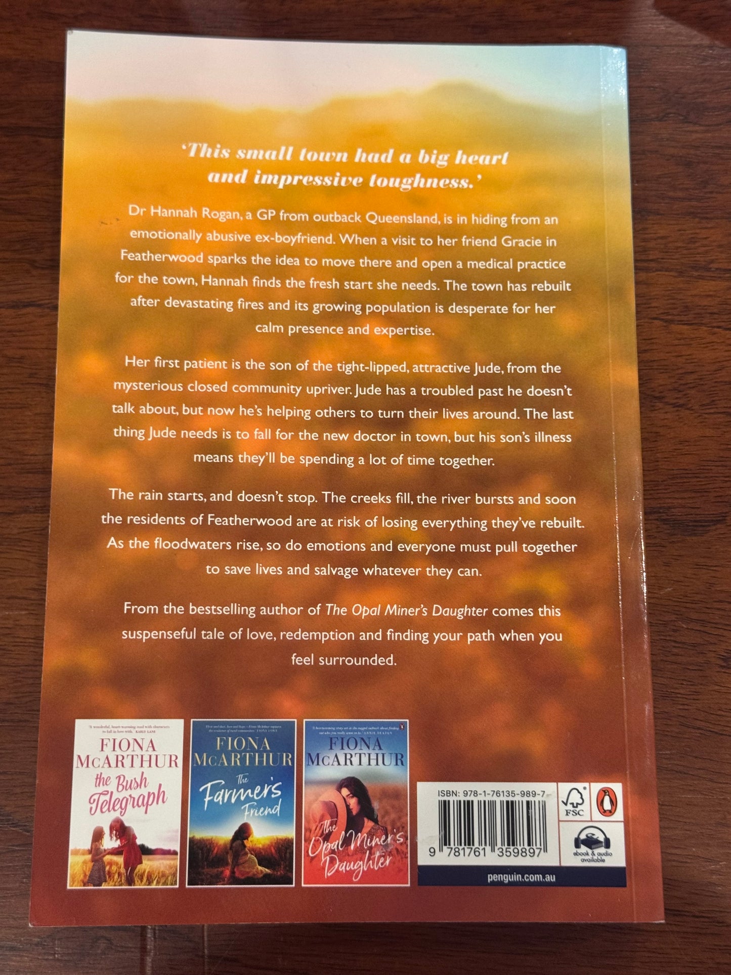 As the river rises. Fiona McArthur. 2023.
