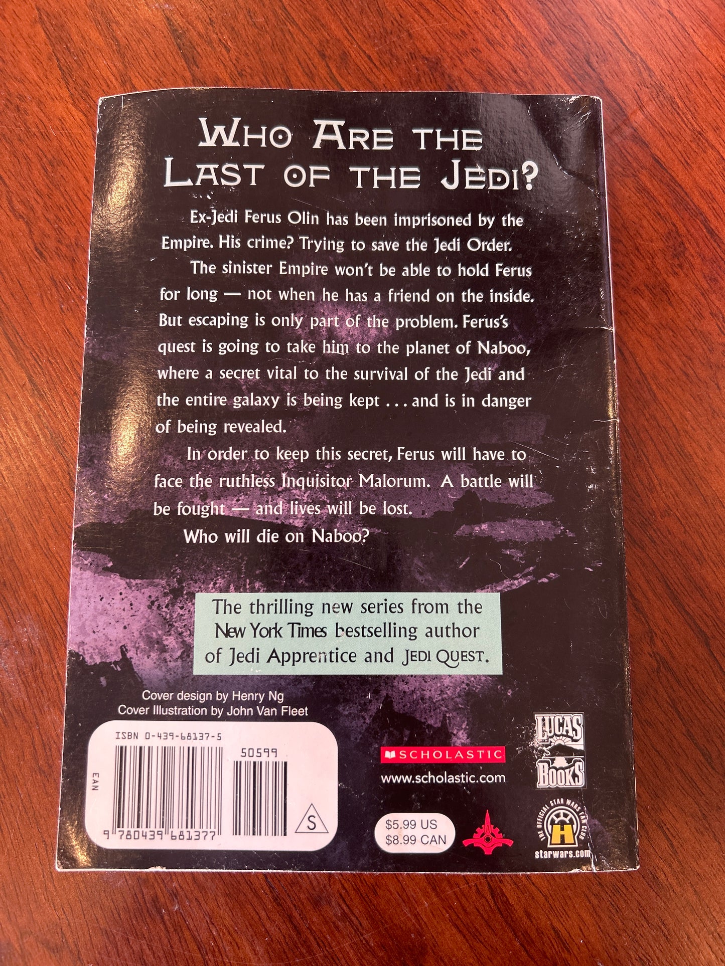 Star Wars: Last of the Jedi: death on Naboo. Jude Watson. 2006.