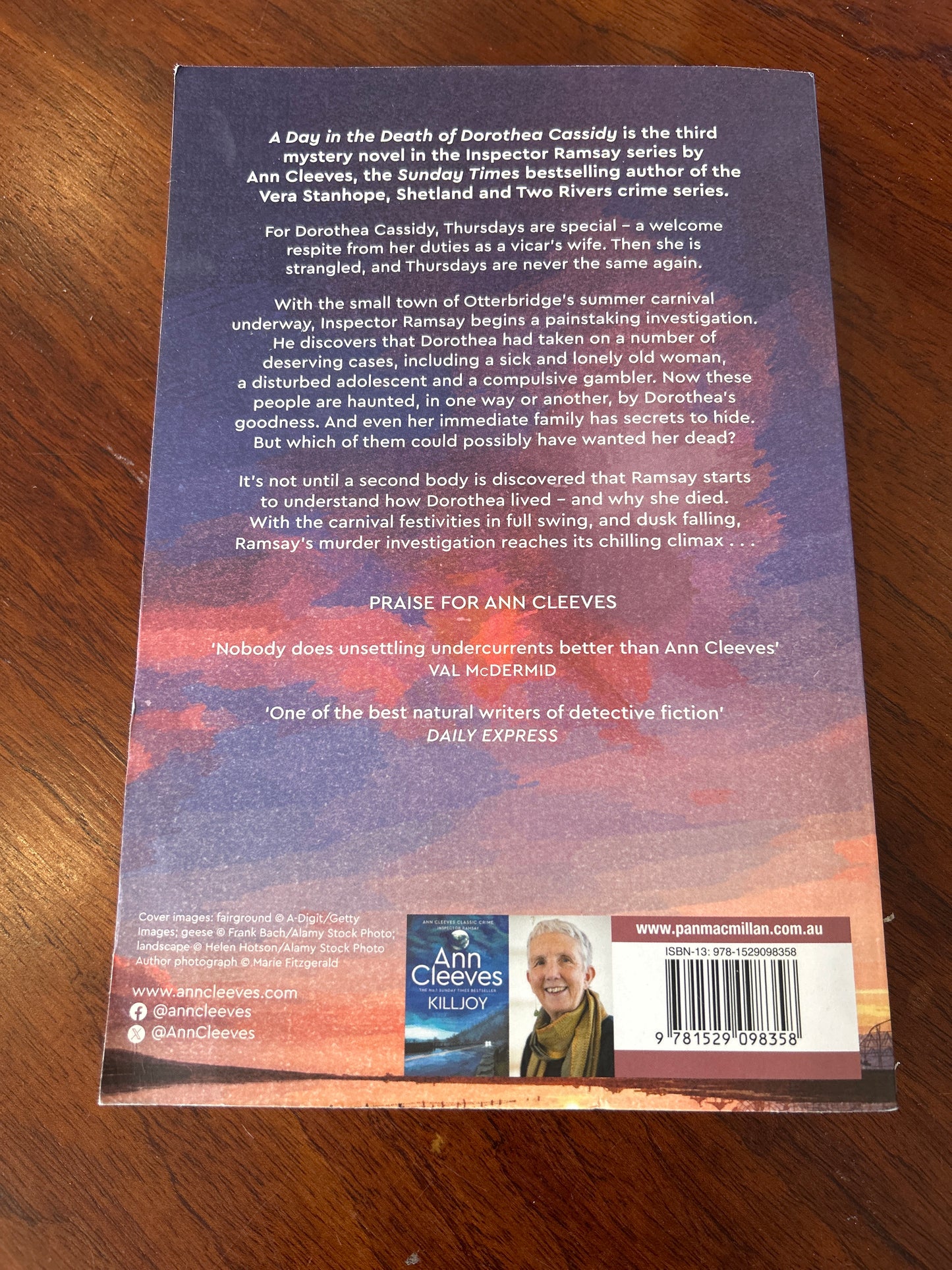 A Day in the death of Dorothea Cassidy. Ann Cleeves. 2024.