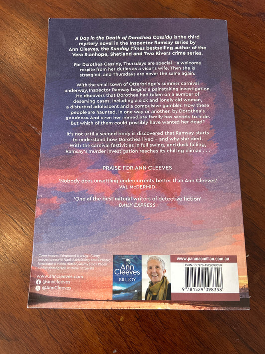 A Day in the death of Dorothea Cassidy. Ann Cleeves. 2024.