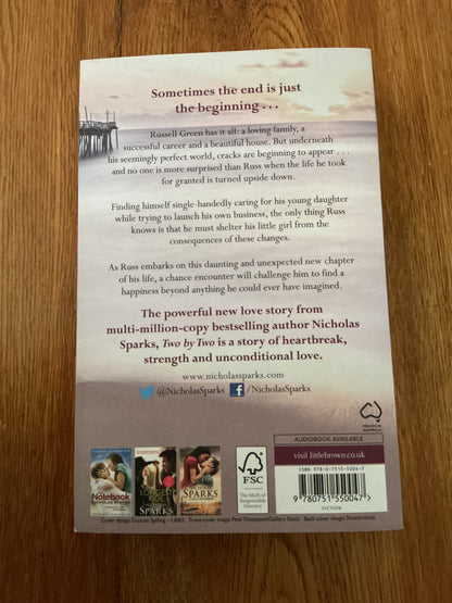 Two by two. Nicholas Sparks. 2017.