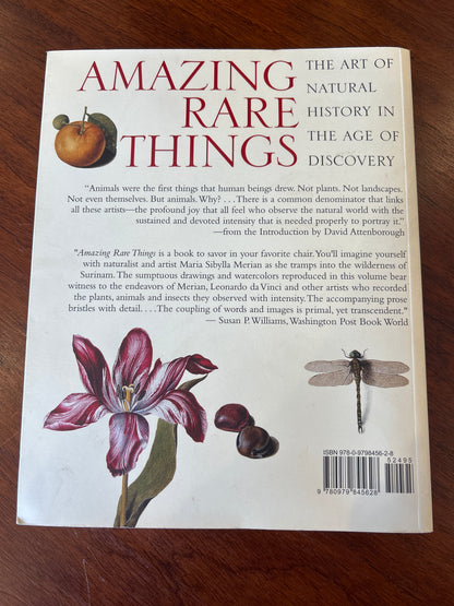 Amazing rare things: the art of natural history in the age of discovery. David Attenborough, Susan Owens, Martin Clayton and Rea Alexandratos. 2009.