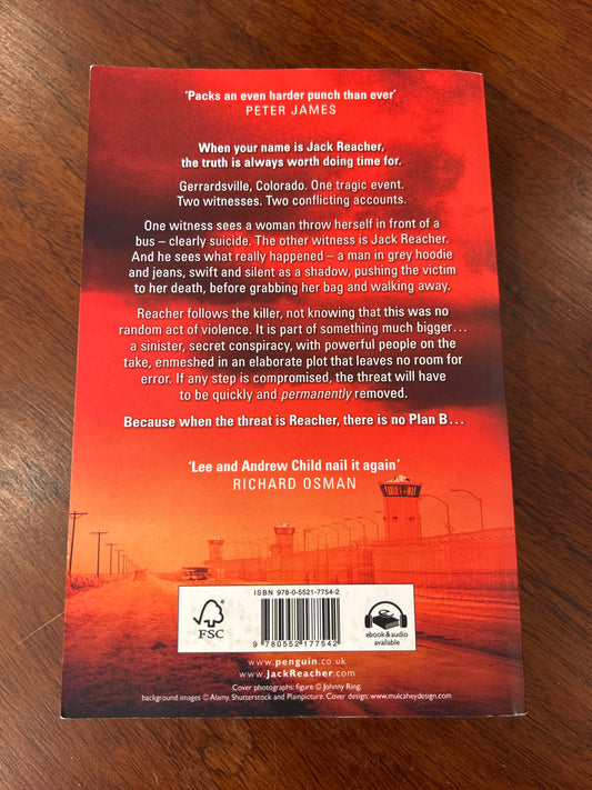 No plan B. Lee Child & Andrew Child. 2022.
