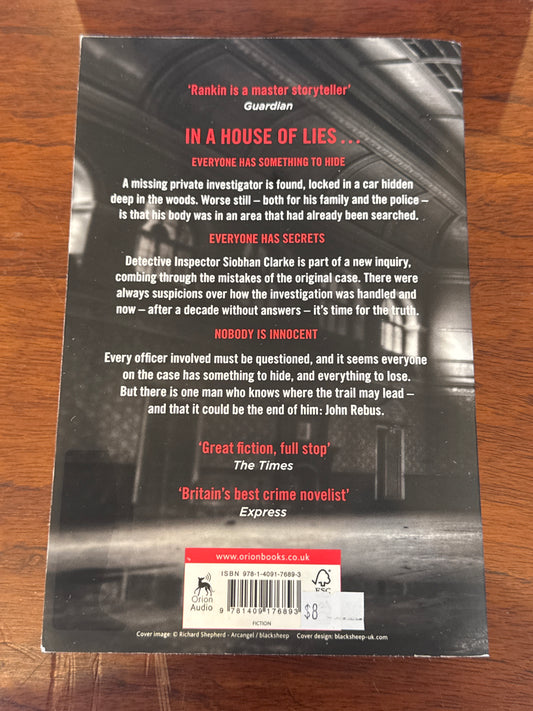 In a house of lies. Ian Rankin. 2018.