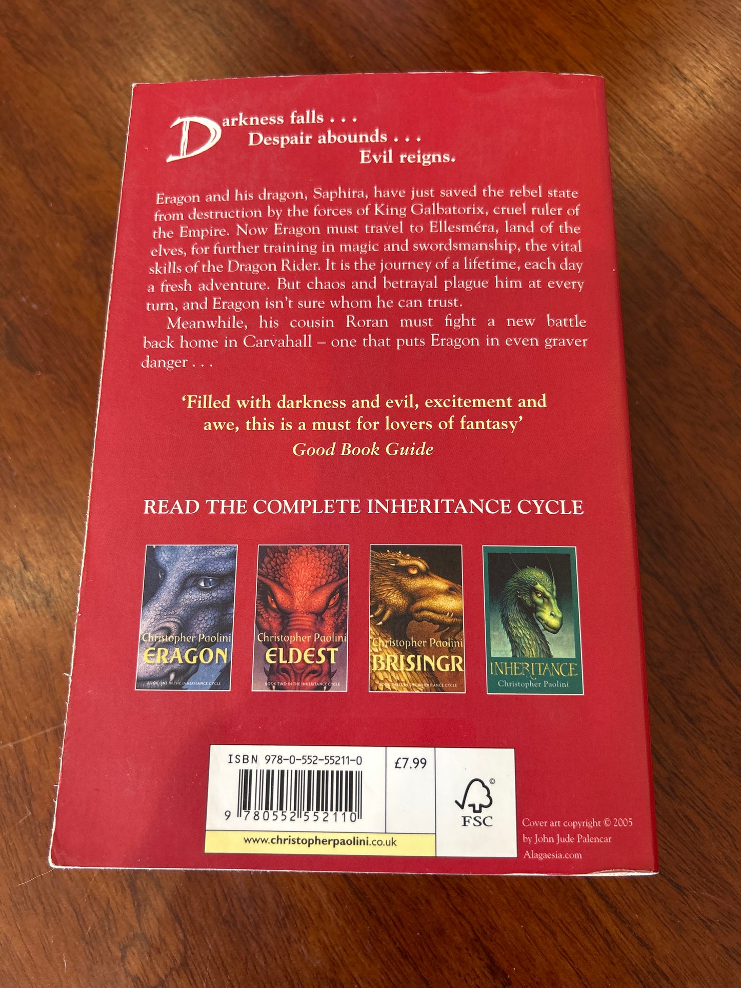 Eldest. Christopher Paolini. 2005.