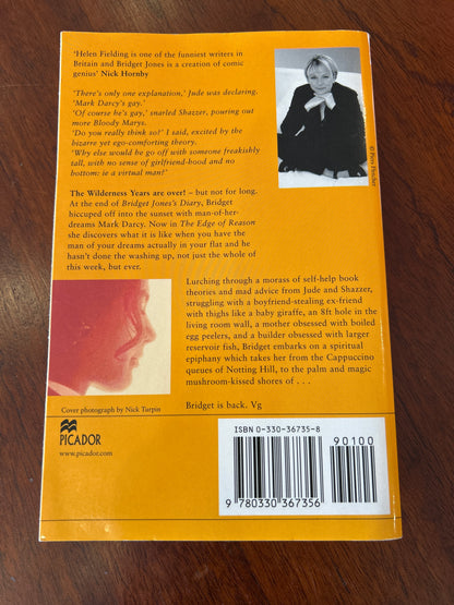 Bridget Jones: edge of reason. Helen Fielding. 1999.