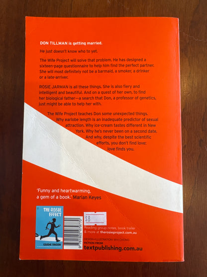 Rosie project. Graeme Simsion. 2014.