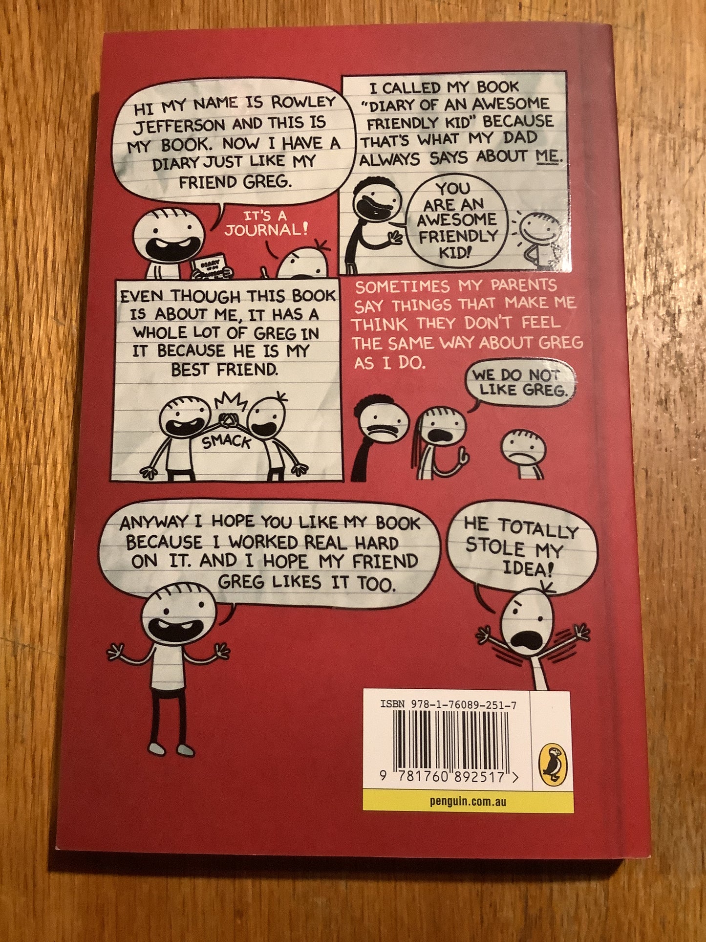 Diary of an awesome friendly kid: Rowley Jefferson’s journal. Jeff Kinney. 2019.