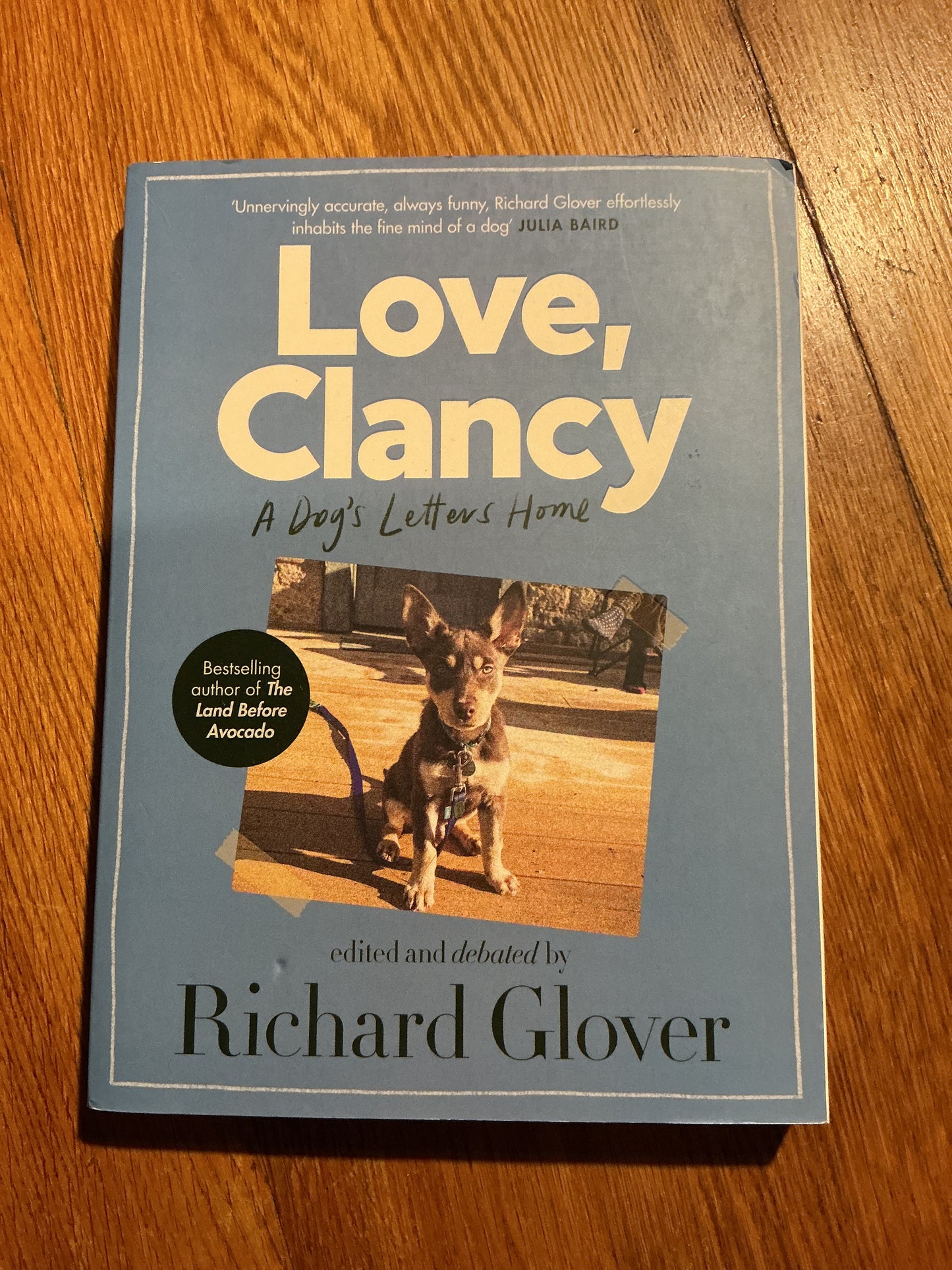 Love, Clancy: a dog’s letters home. Richard Glover. 2020.