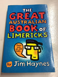 Great Australian book of limericks. Jim Haynes. 2001.