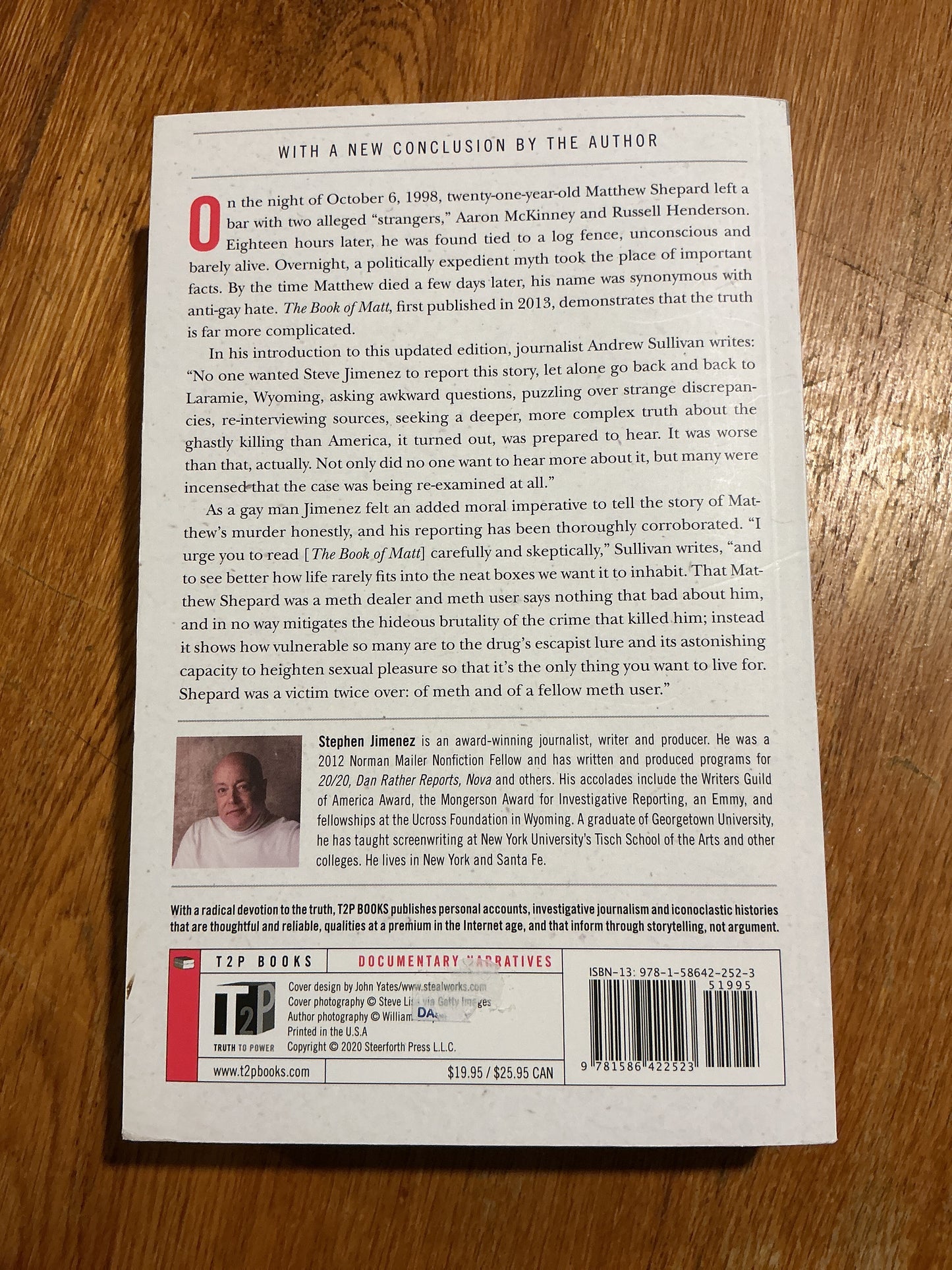 Book of Matt: the real story of the murder of Matthew Shepard. Stephen Jimenez. 2020.