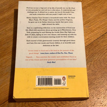 Taste: my life through food. Stanley Tucci. 2022.