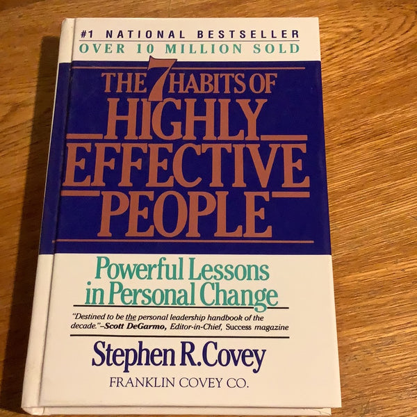 7 habits of highly successful people: restoring the character ethic. Stephen Covey. 1990.