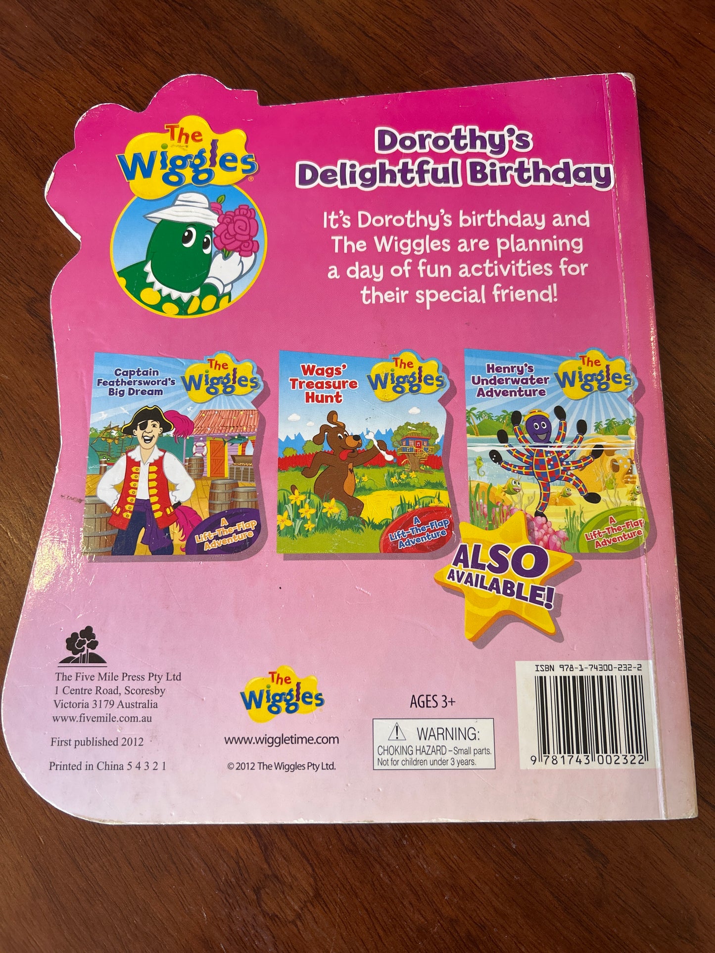 Dorothy’s delightful birthday. The Wiggles. 2012.