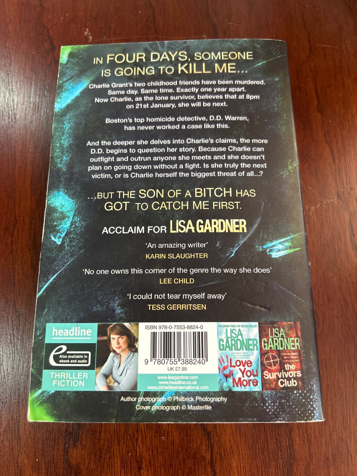 Catch me. Lisa Gardner. 2013.