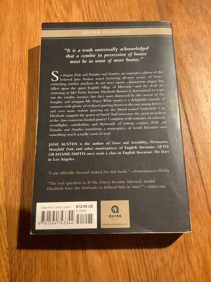 Pride and prejudice and zombies. Seth Grahame-Smith & Jane Austen. 2009.