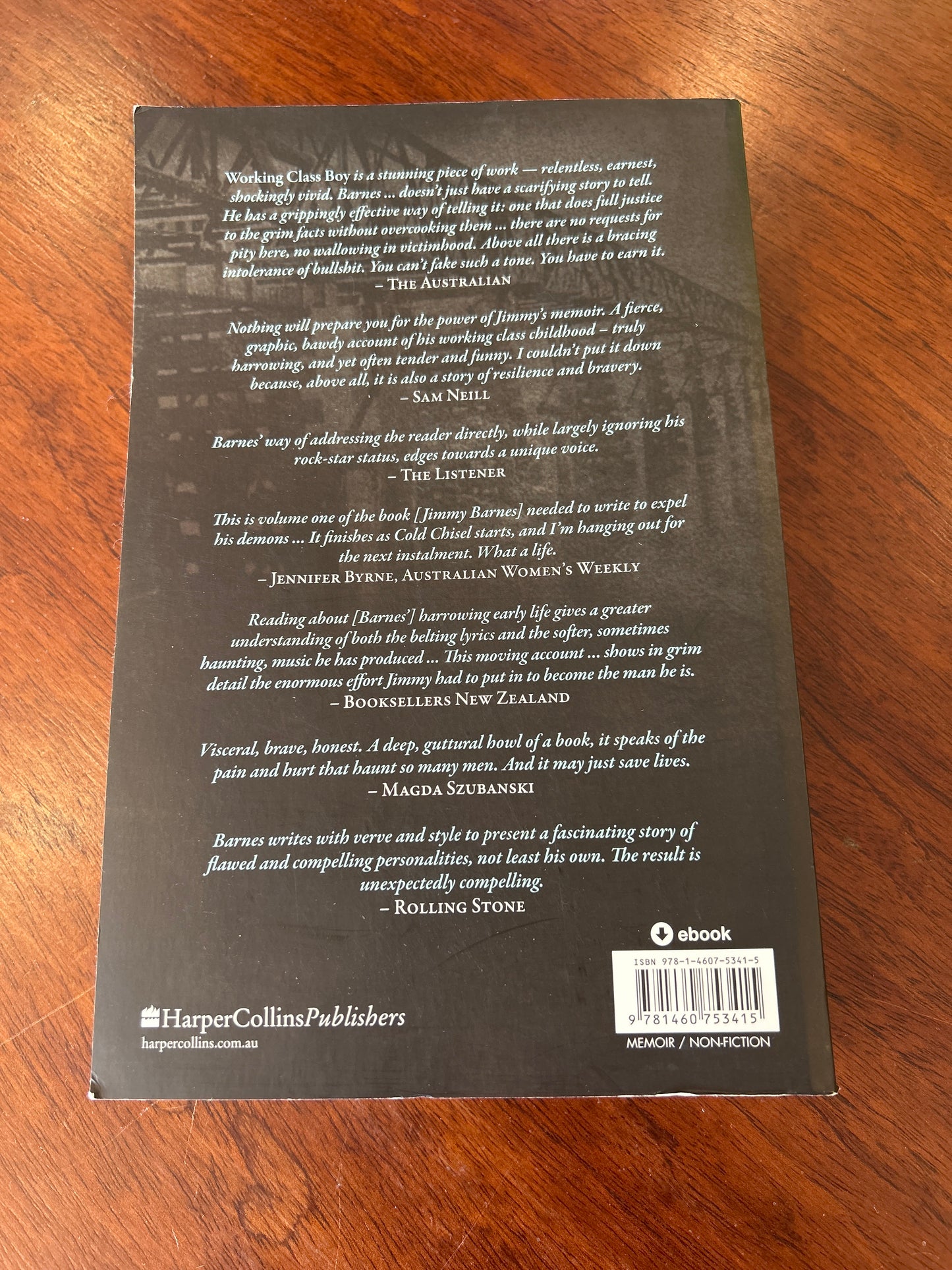 Working class boy. Jimmy Barnes. 2017.