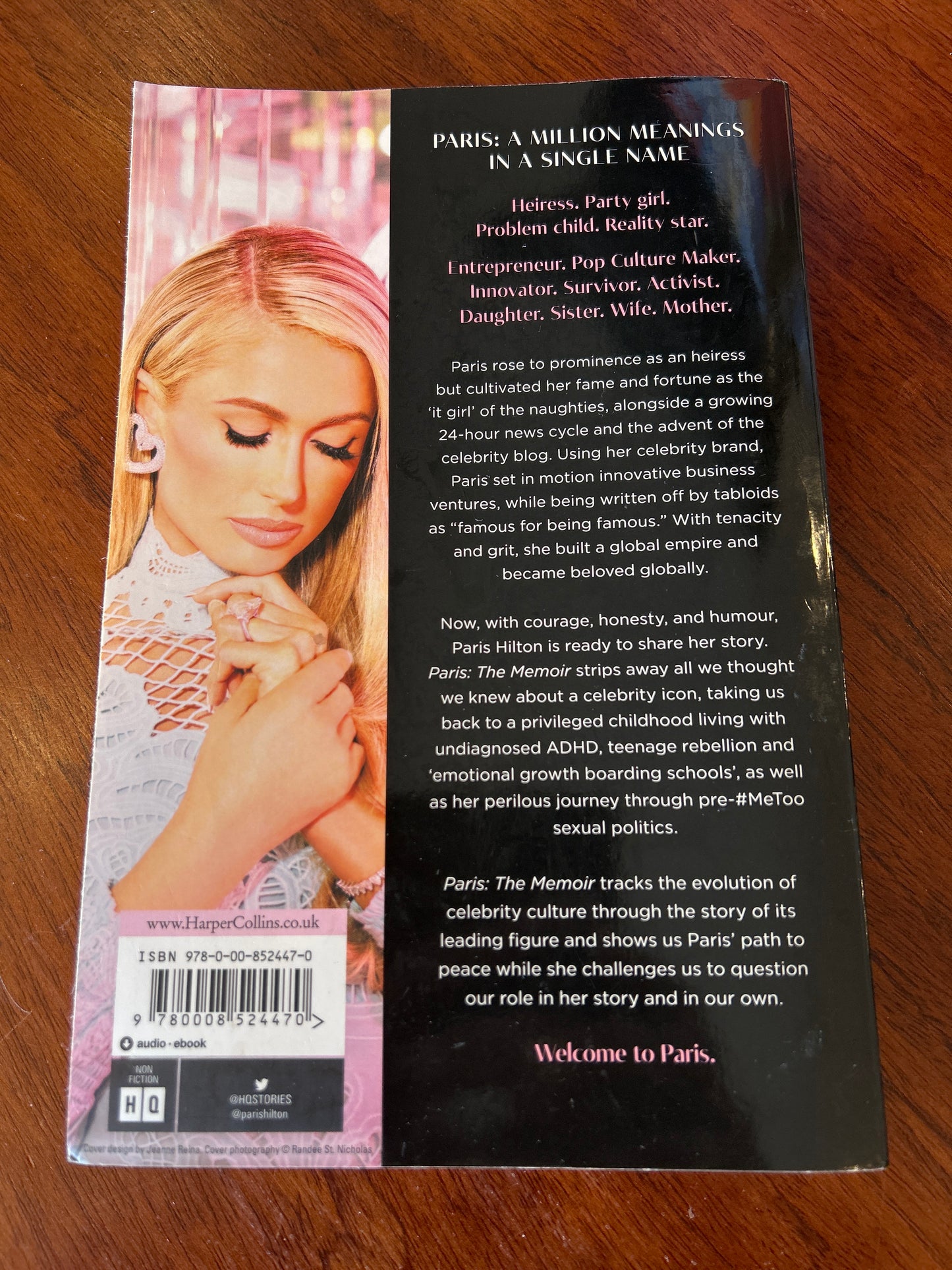 Paris: the memoir. Paris Hilton. 2023.