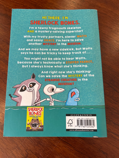 Sherlock Bones and the sea-creature feature. Renee Treml. 2020.