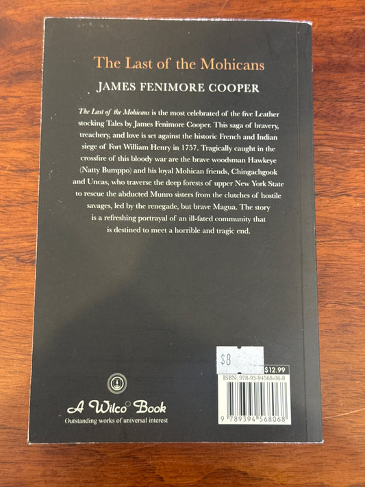 Last of the Mohicans. J. Fenimore Cooper. 2023.