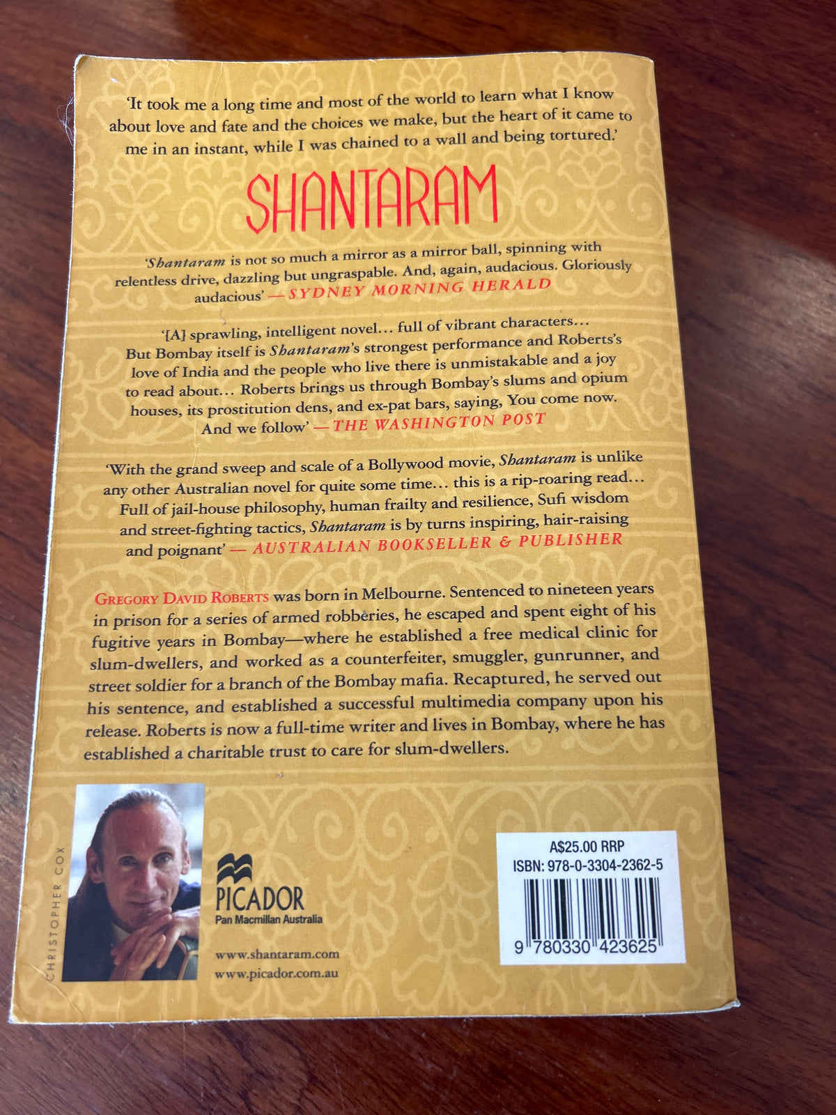 Shantaram. Gregory David Roberts. 2012.