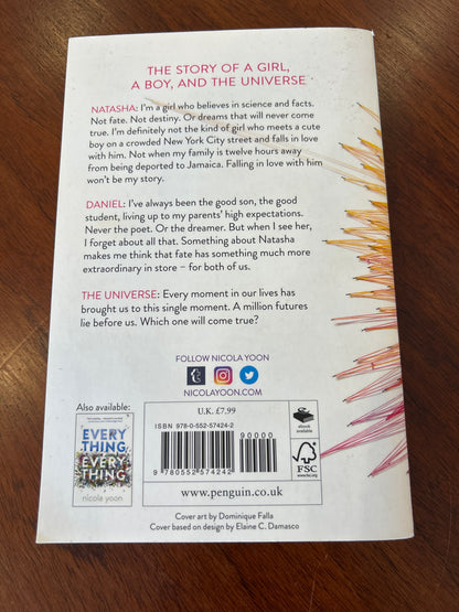 The Sun is also a star. Nicola Yoon. 2016.