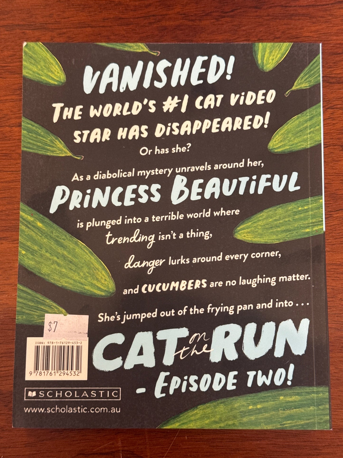 Cat on the Run Episode 2 Cucumber Madness! Aaron Blabey. 2024.