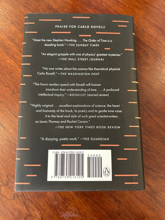 Order of time. Carlo Rovelli. 2018.