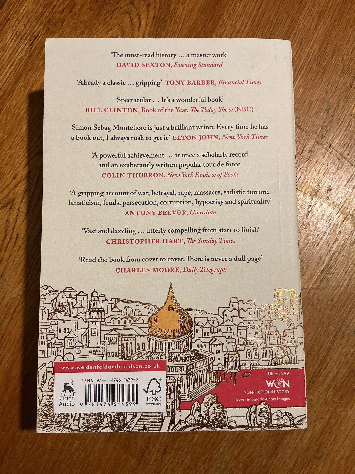 Jerusalem: the biography. Simon Sebag Montefiore. 2020.