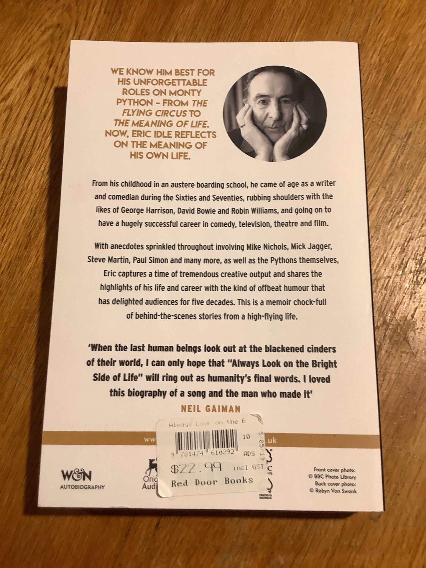 Always look on the bright side of life: a sort of biography. Eric Idle. 2019.