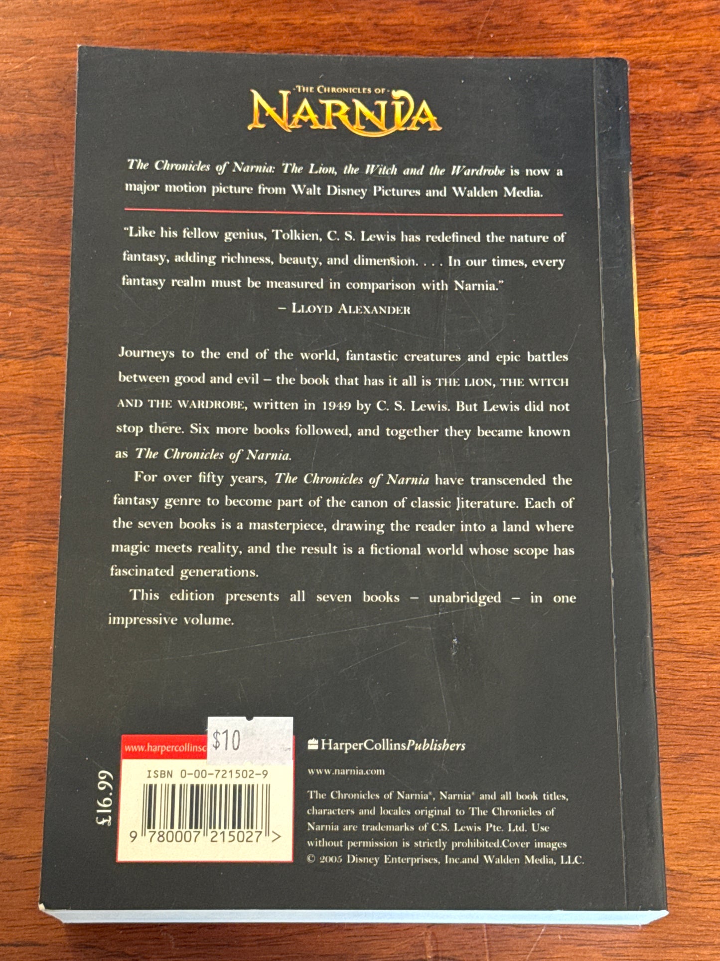 Chronicles of Narnia. C. S. Lewis. 2005.