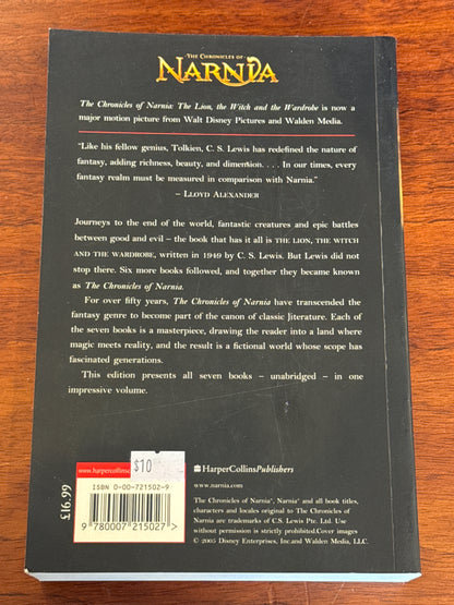 Chronicles of Narnia. C. S. Lewis. 2005.