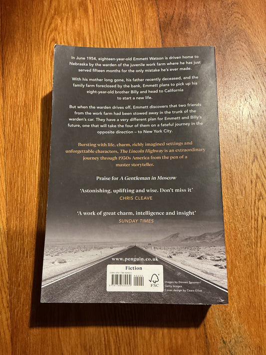 Lincoln highway. Amor Towles. 2021.
