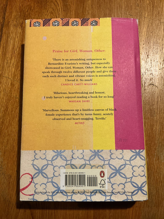 Girl, woman, other. Bernadine Evaristo. 2019.
