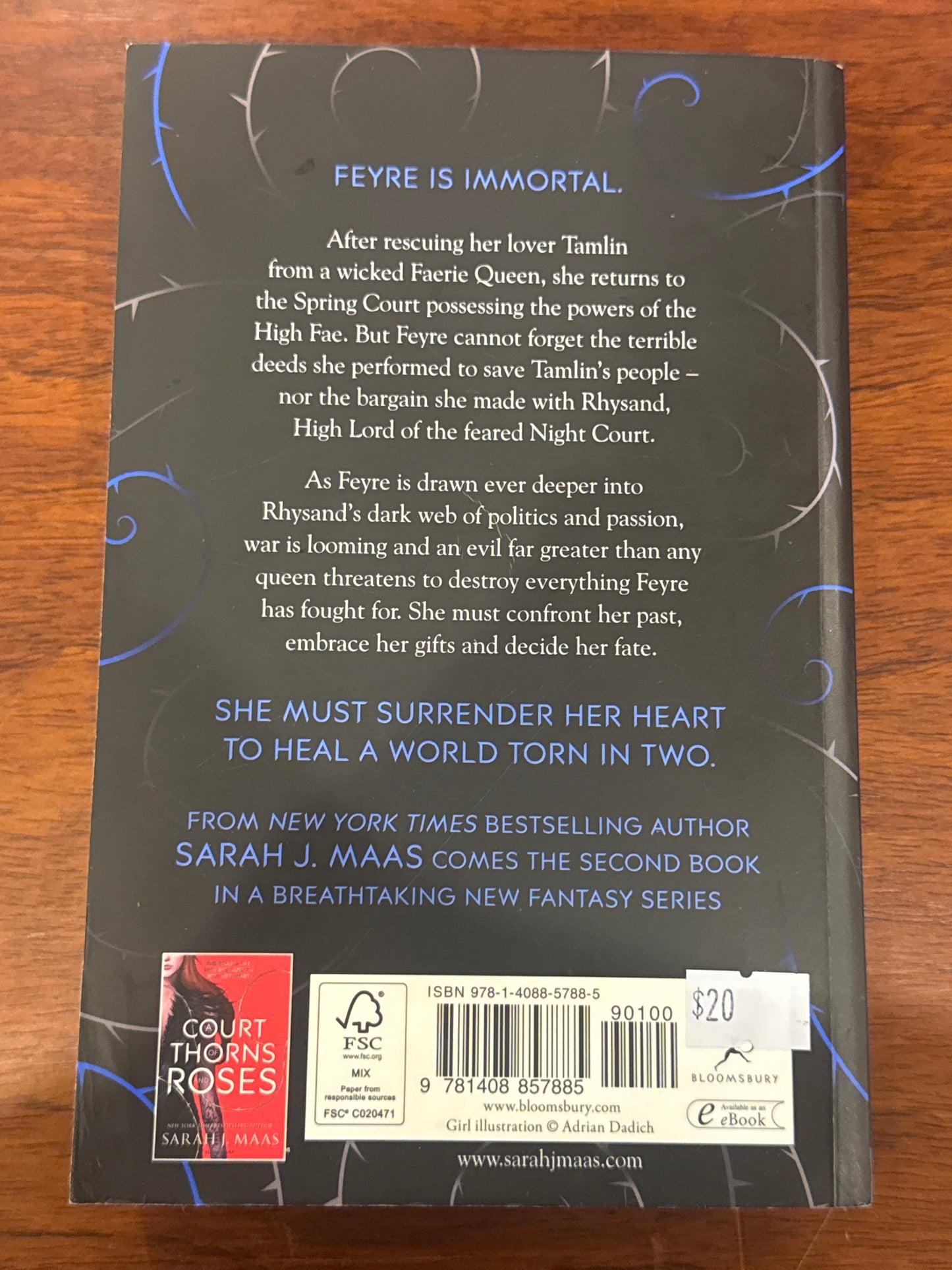 Court of mist and fury. Sarah Maas. 2016.