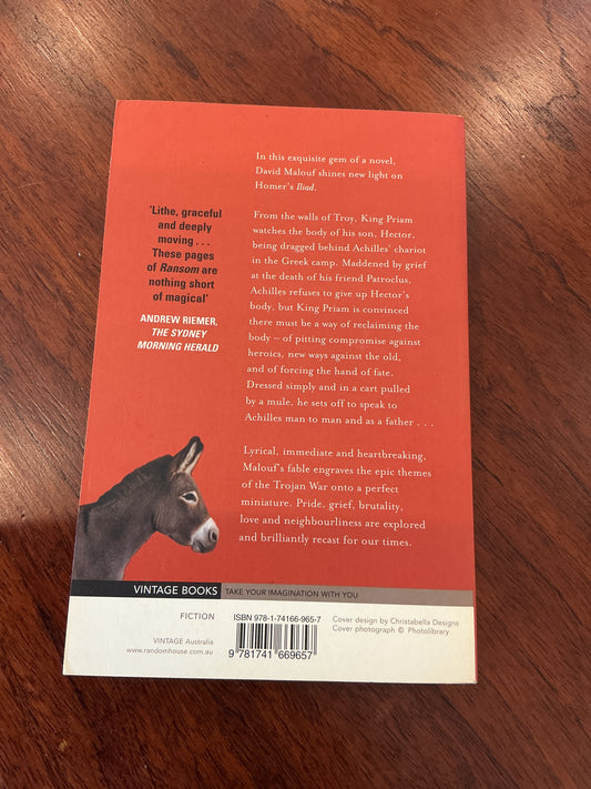 Ransom. David Malouf. 2010.