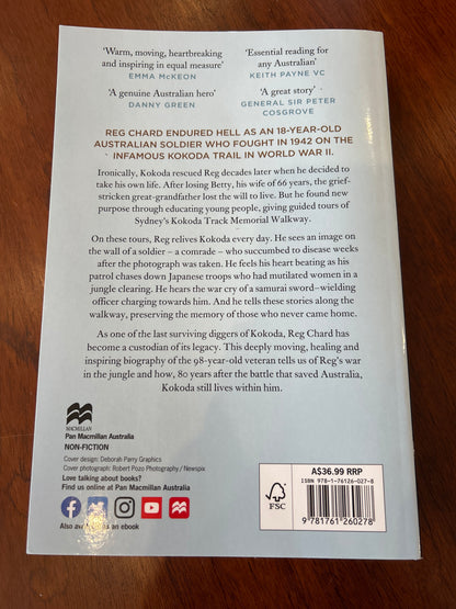 Digger of Kokoda: the official biography of Reg Chard. Daniel Lane. 2022.