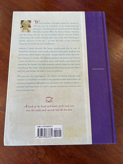 Stephanie’s journal. Stephanie Alexander. 1999.