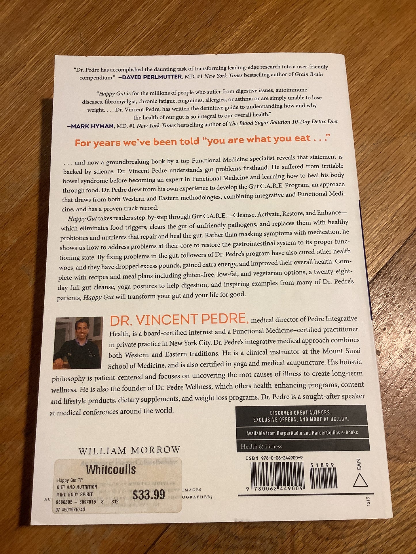 Happy gut: the cleansing program to help you lose weight, gain energy and eliminate pain. Vincent Pedre. 2015.