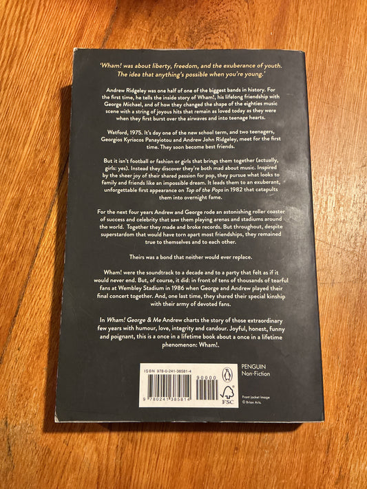 Wham and Me. Andrew Ridgeley. 2019.