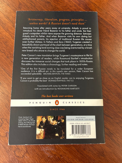 Fathers and sons. Ivan Turgenev. 2009.