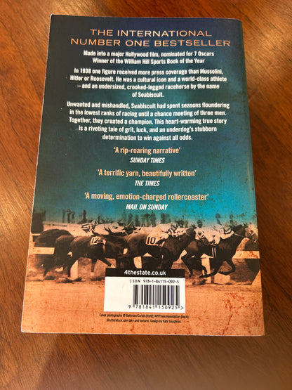 Seabiscuit: the true story of three men and a racehorse. Laura Hillenbrand. 2014.