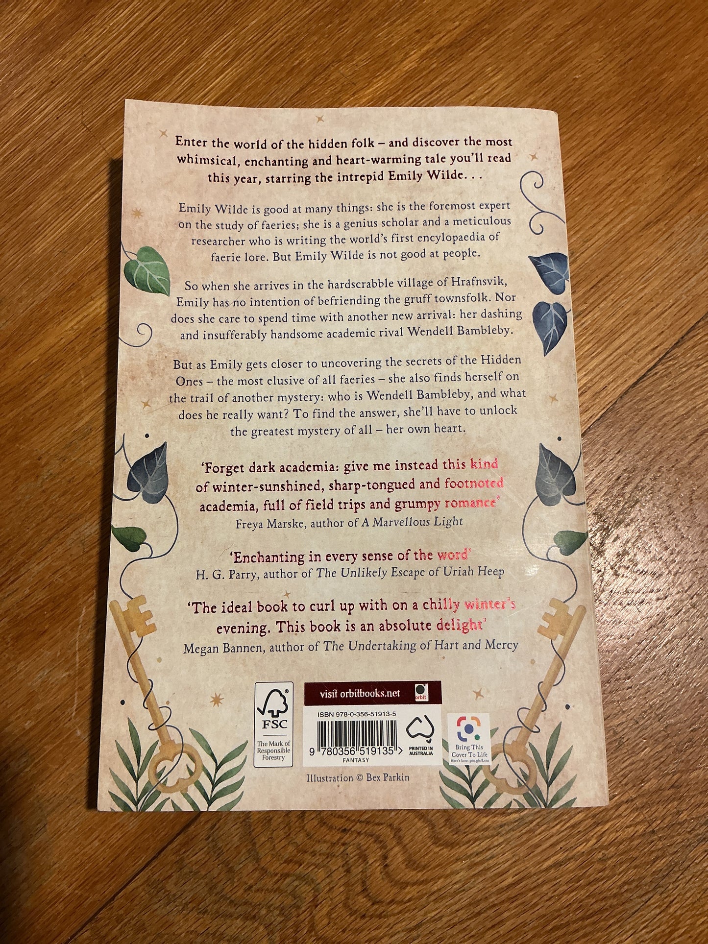 Emily Wilde’s encyclopaedia of faeries. Heather Fawcett. 2023.