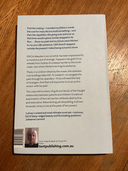 Labyrinth: a pastoral. Amanda Lohrey. 2020.