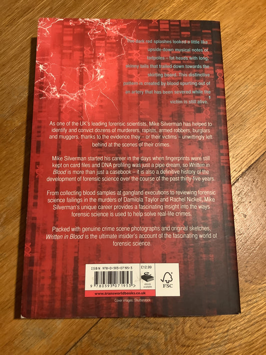 Written in blood. Mike Silverman and Tony Thompson. 2014.