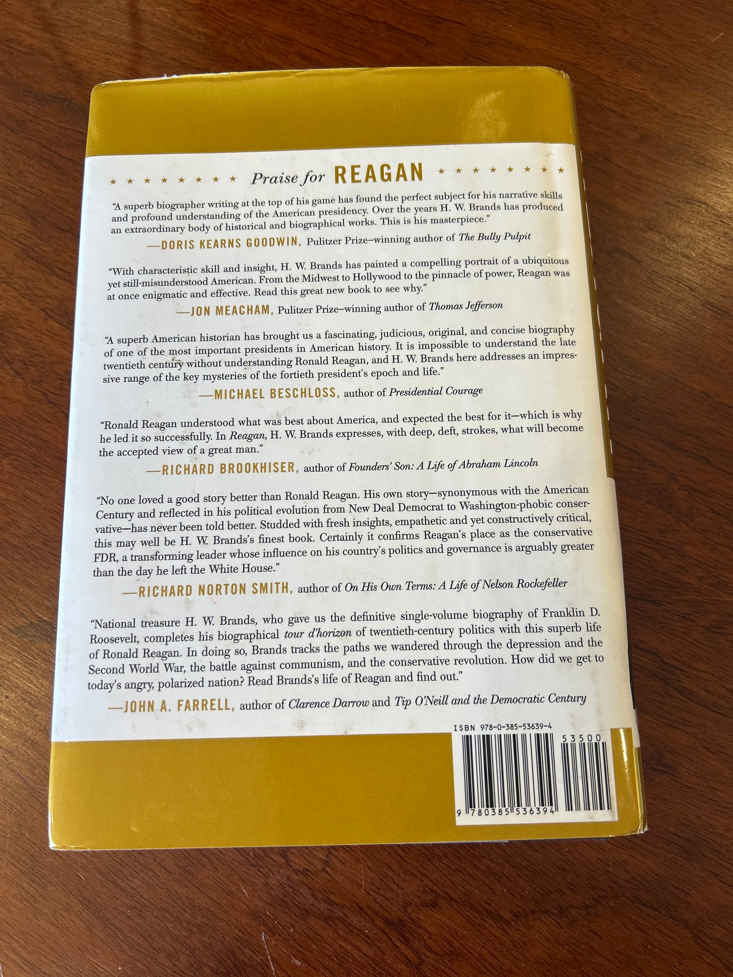 Reagan: the life. H. W. Brands. 2015.