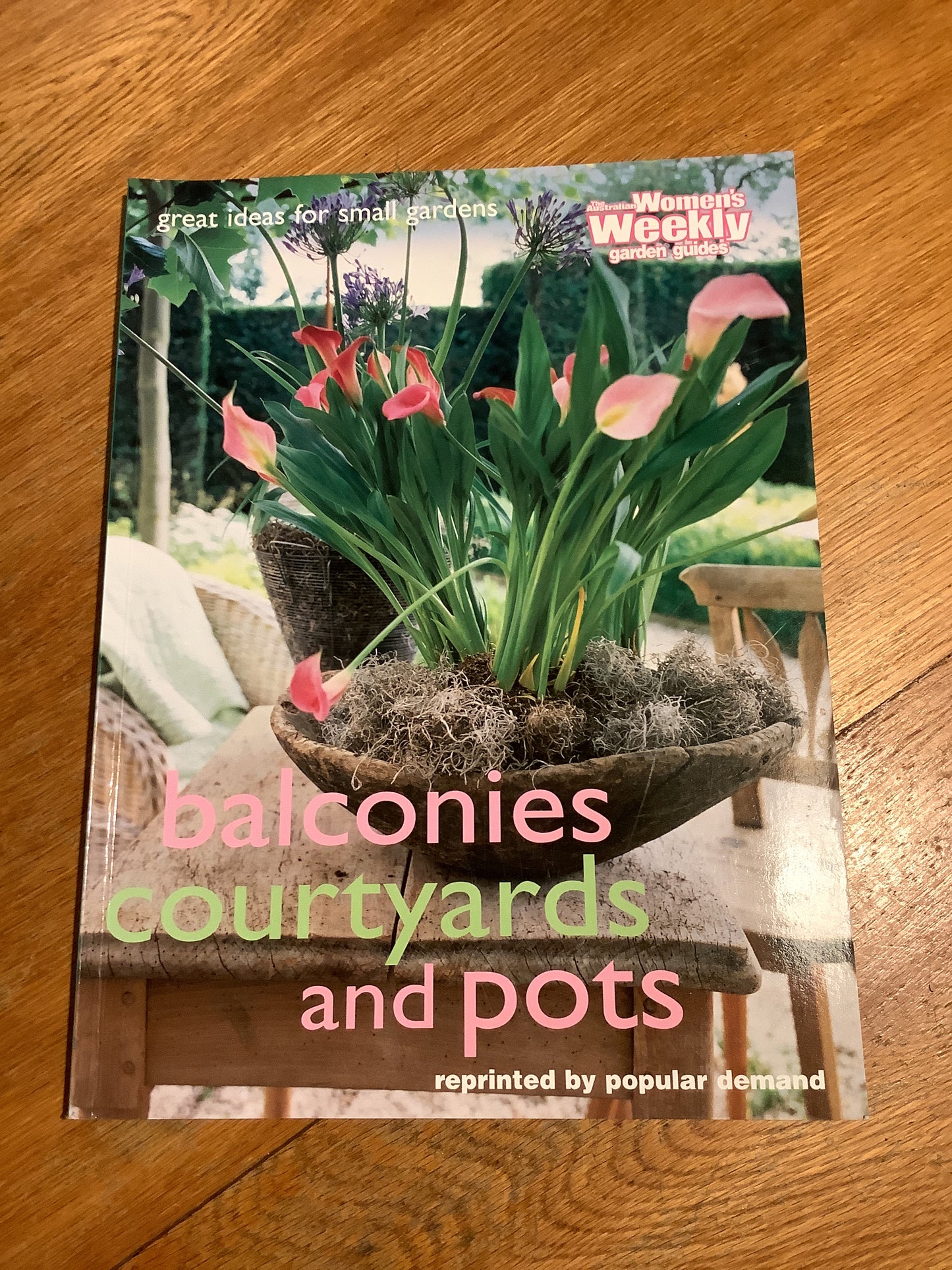 Balconies, courtyards and pots: great ideas for small gardens. Caroline Gunter. 1999.